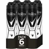 Image de Rexona Invisible Lot de 6 déodorants anti-transpirants Black&White 200 ml (Total : 1 200 ml)