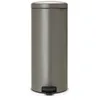 Image de Brabantia 114441 New Icon Poubelle à Pédale Acier Inoxydable Gris 30 x 34 x 67,5 cm 30 L