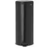 Image de Poubelle de cuisine manuelle BRABANTIA à pédale NewIcon 30L Matt Black Silent