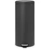 Image de Poubelle à pédale Brabantia NewIcon 30 L | Couvercle anti-odeurs silencieux et bac en plastique | Poubelle compacte antidérapante pour cuisine, bureau, salle de bain ou chambre | Mineral Infinite Grey