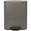 Image de Brabantia 211409 - Poubelle à pédale Bo, avec 1 seau intérieur, 60L - Platinium