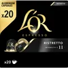 Image de L'Or Espresso Café Ristretto Intensité 11 Capsules en Aluminium Compatibles avec les Machines Nespresso