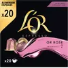 Image de Capsules L'OR Rose 20 capsules