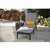 Image de Bain de soleil - Allibert by KETER   JAIPUR - en résine imitation rotin tressé - gris graphite - dossier réglable avec coussin
