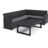 Image de Salon de jardin avec table basse 2 en 1 - en résine - Allibert by KETER - 6 personnes - SanRemo - Gris graphite