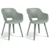 Image de Keter Chaises de jardin Akola lot de 2 Vert vintage
