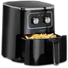 Image de alpina Airfryer 4.5L - Friteuse à air chaud 1-4 personnes - Friteuse à air avec fonction minuterie - Température réglable de 80 à 200 degrés - Four à air chaud 1400W, Noir