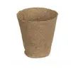 Image de Nature Pots Ronds 100 % Fibre de Bois pour semis, Diamètre Ø8 cm
