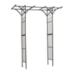 Image de Arche double droite - NATURE - Métal - Noir - 114x66xH232 cm