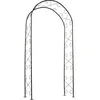 Image de Pergola arche - NATURE - Métal - 1125 x 395 x 231 cm - Noir - Décor volutes