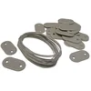 Image de Nature Set de Fixation Gris pour canisses et Brise-Vues