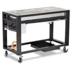 Image de HENDI Barbecue à gaz "Europa", 3 brûleurs, surface de la grille: 1100x500mm, 21,6kW, 1260x580(H)900mm, inox, noir