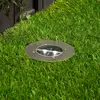 Image de Smartwares Spot encastrable dans le sol LED solaire Lugo, IP44, acier inoxydable, verre