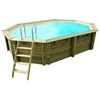 Image de Piscine bois UBBINK NORTLAND Azura 490 x300 x120 Liner Beige