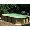 Image de Piscine Bois AQUABELLE UBBINK Allongée en Kit 750x400xh130 cm Liner Sable