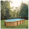Image de Ubbink - Piscine Bois Océa 8,60 x 4,70 x 1,30 m - Liner Gris