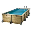 Image de Piscine bois Azura 5,05 x 3,50 x 1,26 m - Liner beige