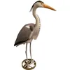 Image de Héron décoratif - UBBINK - Résine - Hauteur 87 cm - Gris