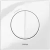 Image de Wisa Maro Plaque de commande carré avec dualflush en plastique Blanc