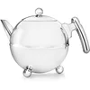 Image de Bredemeijer - Duet® Bella Ronde   Théière double paroi   1,2 litre   Acier inoxydable   Garnitures chromées