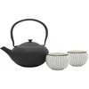 Image de Bredemeijer Set cadeau Shanxi, noir, avec 2 tasses en porcelaine
