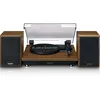 Image de Lenco LS-100 Hi-FI Platine Vinyle avec Bluetooth 5.0 - Tourne Disque avec Haut-Parleur Externe 2 x 10 W RMS - Transmission par Courroie - Arrêt Automatique - Bois
