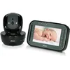 Image de Alecto DVM200MBK Babyphone sans fil avec caméra contrôlable - 100 % sans interférence - Moniteur d'intérieur pour bébé avec vision nocturne et longue portée jusqu'à 300 mètres - 11 cm - Écran