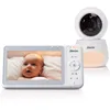Image de Alecto DVM2050 - Babyphone avec caméra HD, Grand écran Couleur de 5 Pouces et veilleuse - Télécommandé - Blanc
