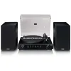 Image de Lenco LS-700BK - Platine HiFi Haute Puissance avec Enceintes, Bluetooth® et 2M Red - Amplificateur stéréo intégré avec 2 x 100 Watts RMS - Noir