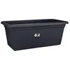 Image de Elho Green Basics Jardin XXL 80 - Planteur pour Extérieur - Ø 77.0 x H 34.5 cm - Noir/Living Noir