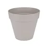Image de ELHO Pot de fleurs rond Loft Urban - Ø 19.3 x 17.5 cm - Gris chaud