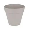 Image de ELHO Pot de fleurs rond avec roues Loft Urban - Ø 48.5 x H 44.5 cm - Gris chaud