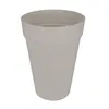 Image de ELHO Pot de fleurs Loft Urban rond Haut - Ø 34 x H 45 cm - Extérieur - 100% recyclé - Gris