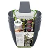 Image de Elho - Pot de Fleurs - Vibia Campana Foret Vertical Set/3 - Anthracite - Balcon Exterieur - L 17.1 x W 20.7 x H 29.7 cm