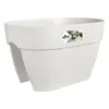 Image de ELHO Balconnière Vibia Campana Flower Bridge 40 - 26x39x22cm - Balcon extérieur - Blanc soie