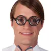 Image de Boland 00371 - Lunettes Nerd, noir, lunettes en corne, nerd sympathique, idiot spécialisé, excentrique, carnaval, mardi gras, fête à thème, déguisement, accessoire