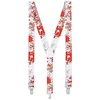Image de Boland 00825 Bloody Bretelles Blanc/Rouge
