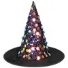 Image de Boland 00909 Chapeau de sorcière Sequin avec paillettes brillantes