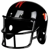 Image de Boland 01393 Casque de football américain pour adulte, Super Bowl, Rugby, Sport, Coiffure, Accessoires, Fête à thème, Carnaval, Noir