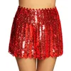 Image de Boland - Jupe à paillettes, taille M/L, taille élastiquée, mini-jupe pour la discothèque, les déguisements, le carnaval et les soirées à thème