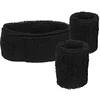 Image de Boland - Bandeaux, 1 bandeau et 2 bracelets, taille unique, sport, accessoire, années 80, survêtement, joueur de tennis, déguisement, fête foraine, carnaval