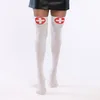 Image de Boland - 02254 Chaussettes auto-serrant Nurse pour adultes, blanc/rouge, taille unique