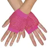 Image de Boland 03053   Gants en maille New York pour poignet - Taille extensible - Rose - Accessoires pour déguisement des années 80