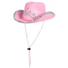 Image de Boland 04104 - Chapeau pour enfants Glimmer avec diadème, bandeau argenté, cordon pour chapeau, Carnaval, Halloween, Fête à thème