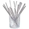 Image de Boland 20017 Lot de 20 pailles en papier dorées, longueur 20 cm, respectueuses de l'environnement, pailles en papier, cocktail, plage, jardin, fête, fête à thème, anniversaire