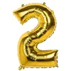 Image de Pc. Foil balloon '2' gold (86 cm)