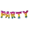 Image de Ballons aluminium lettres Party arc-en-ciel 3 m - Multicolore - Taille Unique