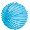 Image de Lanterne boule bleu turquoise 23 cm pour suspension - Bleu - Taille Unique