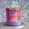 Image de Pique de gâteau "Happy Birthday" - Argent (155 x 11 cm)