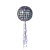 Image de Boland 30948 - Pull Pinata Boule disco Diamètre 30 cm 20 rubans à remplir - Jeu de fête d'anniversaire d'enfant - Cadeau - Idée cadeau surprise, Multicolore